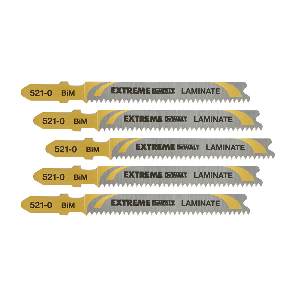 DeWalt Accessoires DT2080-QZ Decoupeerzaagblad voor speciale matrialen 82 x 1.7 x 15 mm (T101BIF) 5 Stuks