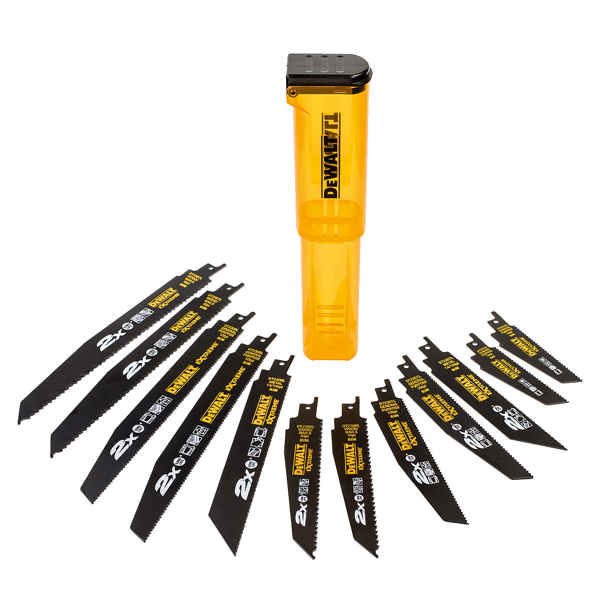 DeWalt Accessoires DT2441L-QZ 2x Demolition Reciprozaagbladen 12-delige set