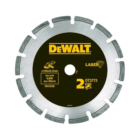 DeWalt Accessoires DT3741-XJ Diamantzaagblad 125 x 22.2mm Droog voor Bouwmaterialen/Beton