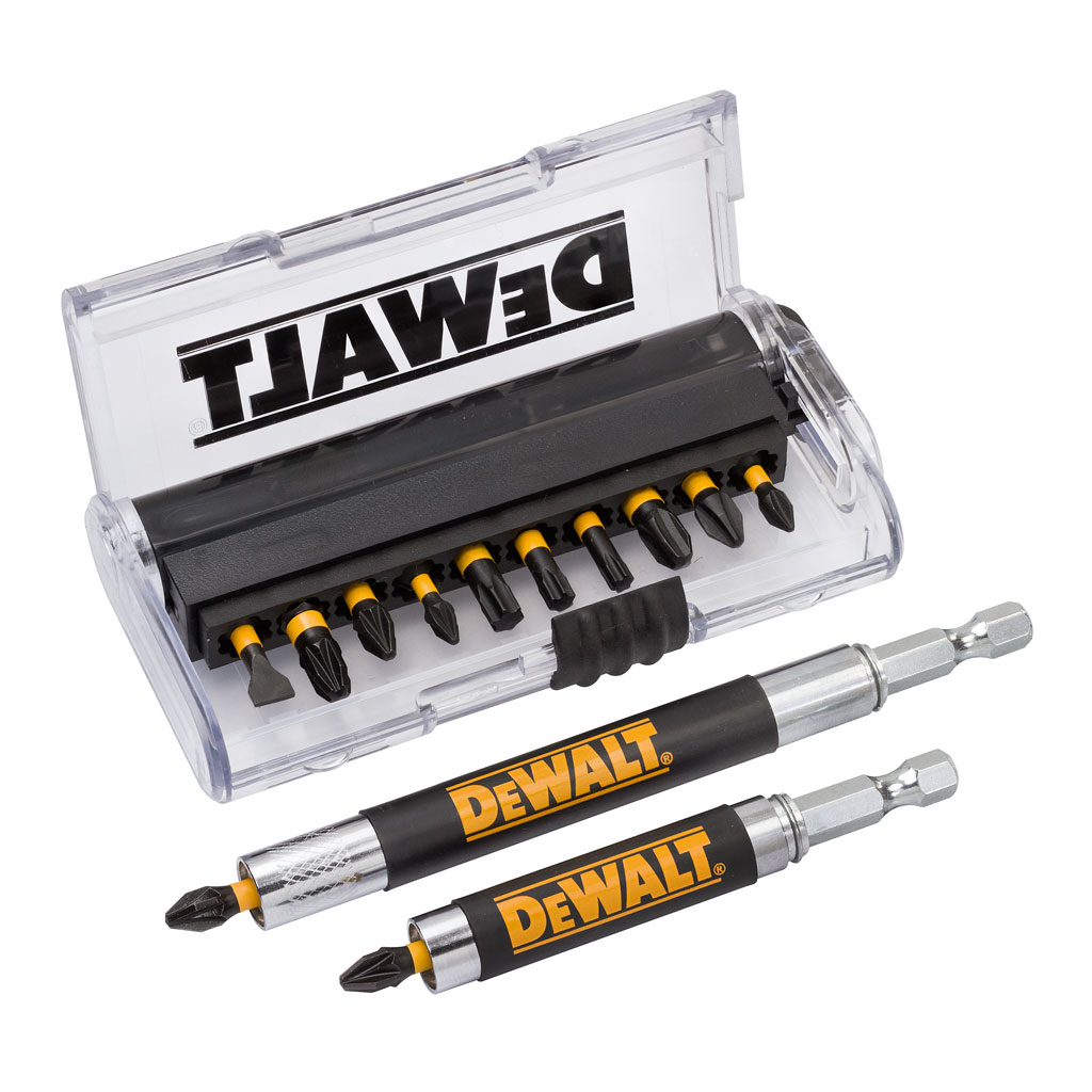 DeWalt Accessoires DT70512T-QZ IMPACT Torsion 14-delige schroefbitset met schroefgeleider