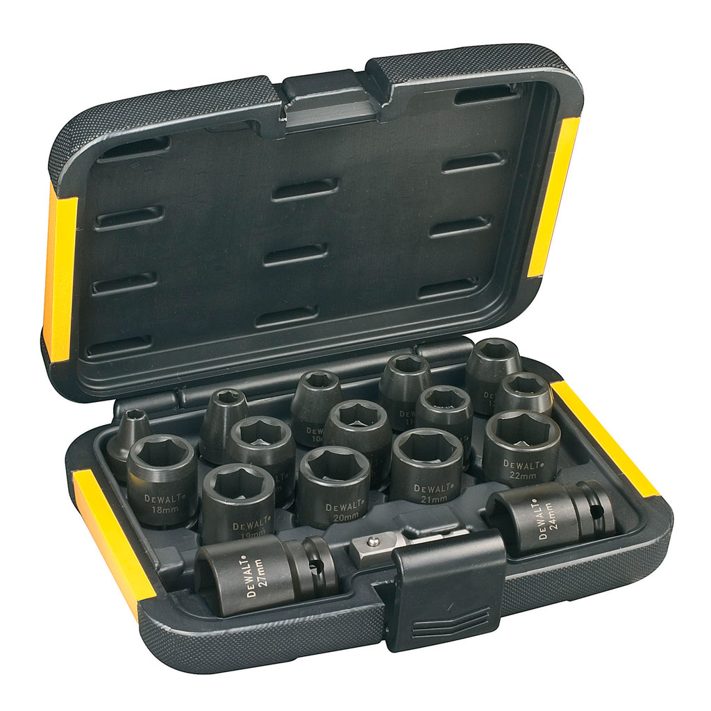 DeWalt Accessoires DT7506-QZ Slagmoersleutel doppenset 17-delig