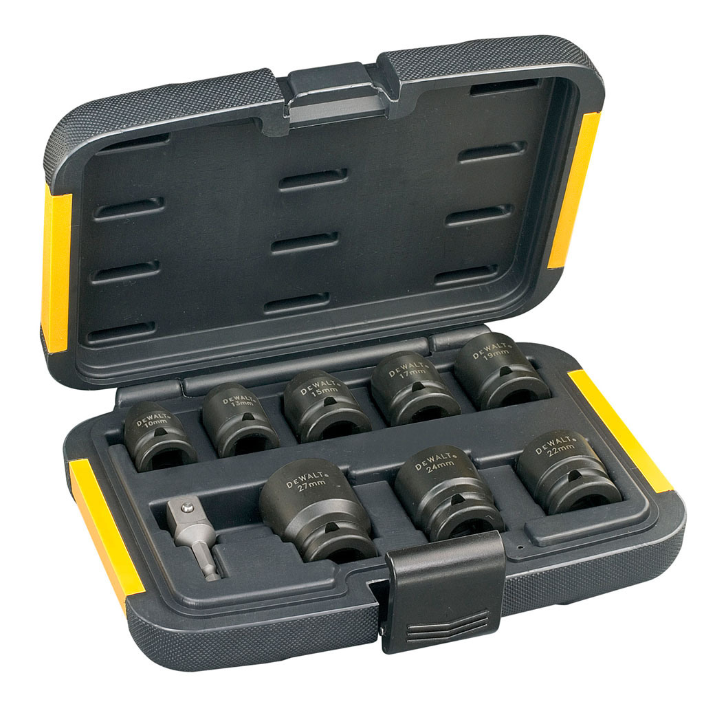 DeWalt Accessoires DT7507-QZ Slagmoersleutel doppenset 9-delig