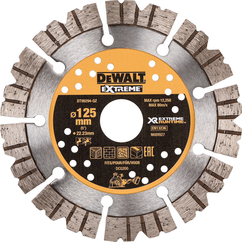 DeWalt Accessoires DT90294-QZ Extreme Runtime Diamant zaagblad 125 mm