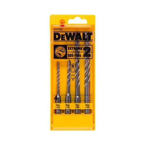 DeWalt Accessoires DT9700-QZ Hamerboor Extreem SDS-Plus2 4-delige set. 5,6,8,10mm