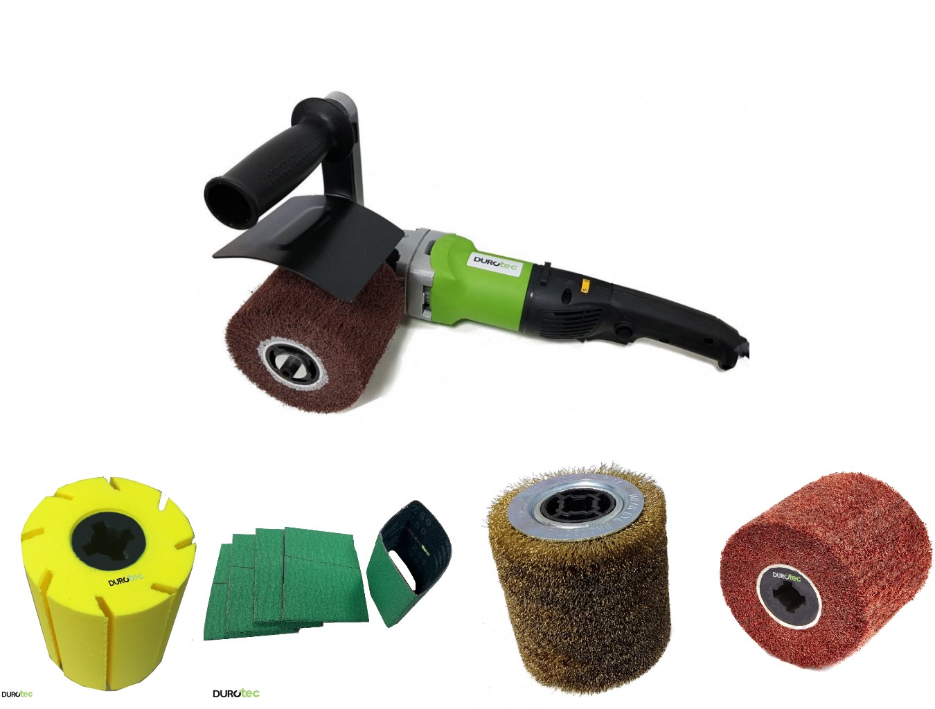 DuroTec DUR-51011 WT100/800DE Structuur Borstelmachine Metaal Set