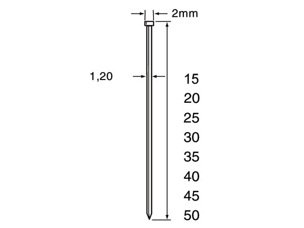 Dutack 5134040 SKN12 Minibrad RVS 40mm 5000 stuks
