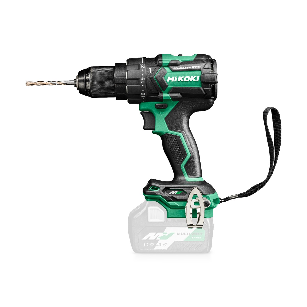 HiKOKI DV36DCW2Z Multivolt Accu Klopboormachine 36V zonder accu's en lader in HSC II koffer