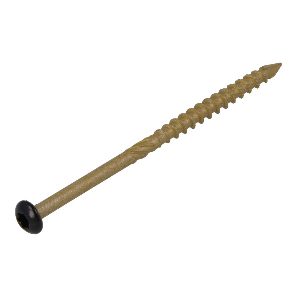 Dynaplus 0284.08.34005 Gevelschroef AR-Bronze CK Zwarte kop TX-20 4.5 x 60/30 mm - 200 stuks