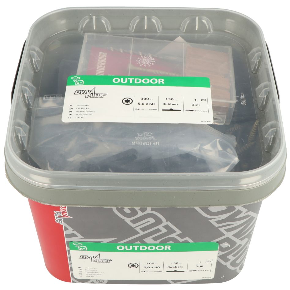 Dynaplus 0289.13.90001 Vlonderkit: Vlonderschroef (300) + T-Stuk (150) + Boor en bit
