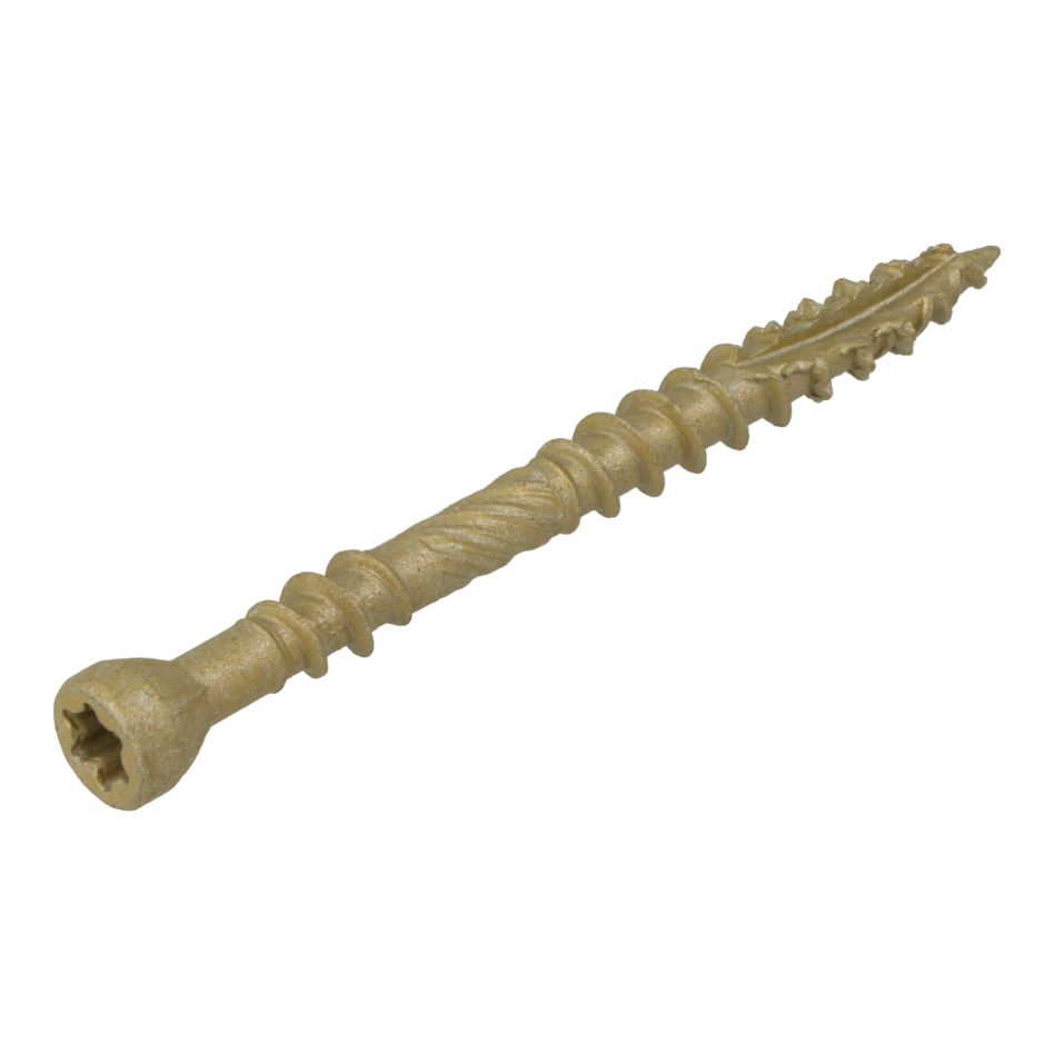 Dynaplus 0283.08.42001 Vlonderschroef XTREME AR-Bronze PK-60° +Snijpunt TX-25 5.0 x 60/30 mm - 200 stuks