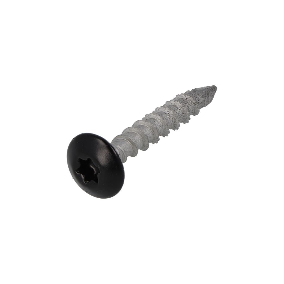 Dynaplus 0288.08.49604 Tuinbeslagschroef AR-Silver OVK Zwarte kop TX-30 6.0 x 40 mm - 50 stuks