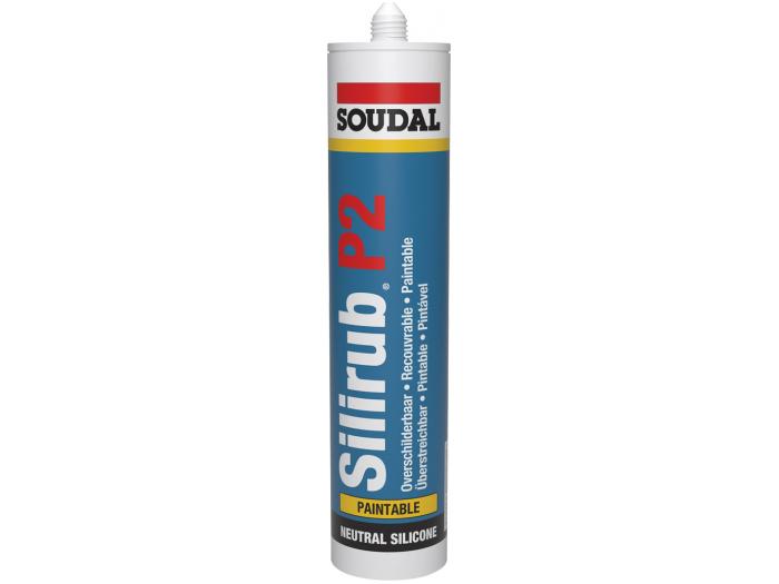 Soudal 115962 Siliconekit Silirub P2 Wit Ral 9010 - 310ml