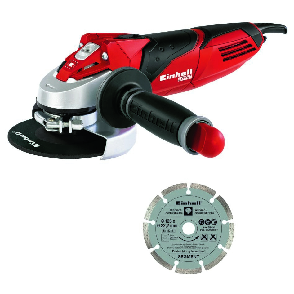 Einhell 4430885 TE-AG 125/750 Kit Haakse Slijper 125 mm 750 Watt