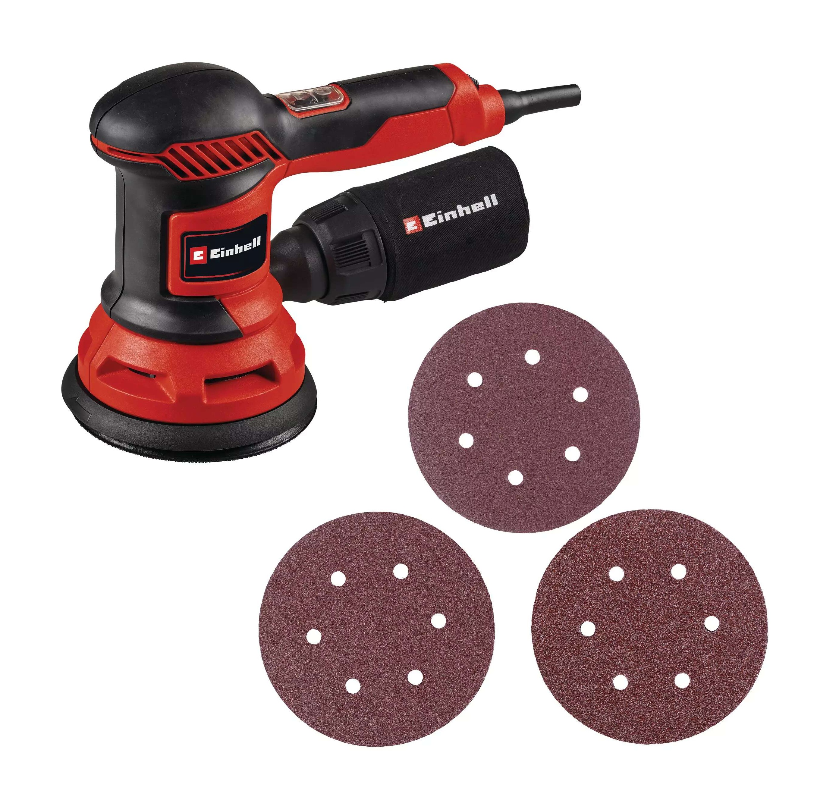 Einhell 4462005 TC-RS 425 E Excentrische Schuurmachine 125mm + schuurpapierset 3-delig K60, K80, K120