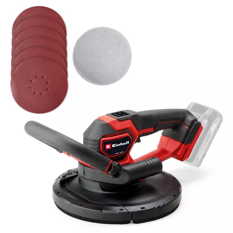 Einhell 4259995 TP-DWS 18/225 Li BL Solo Accu Wandschuurmachine ø225 mm excl. accu en lader in doos