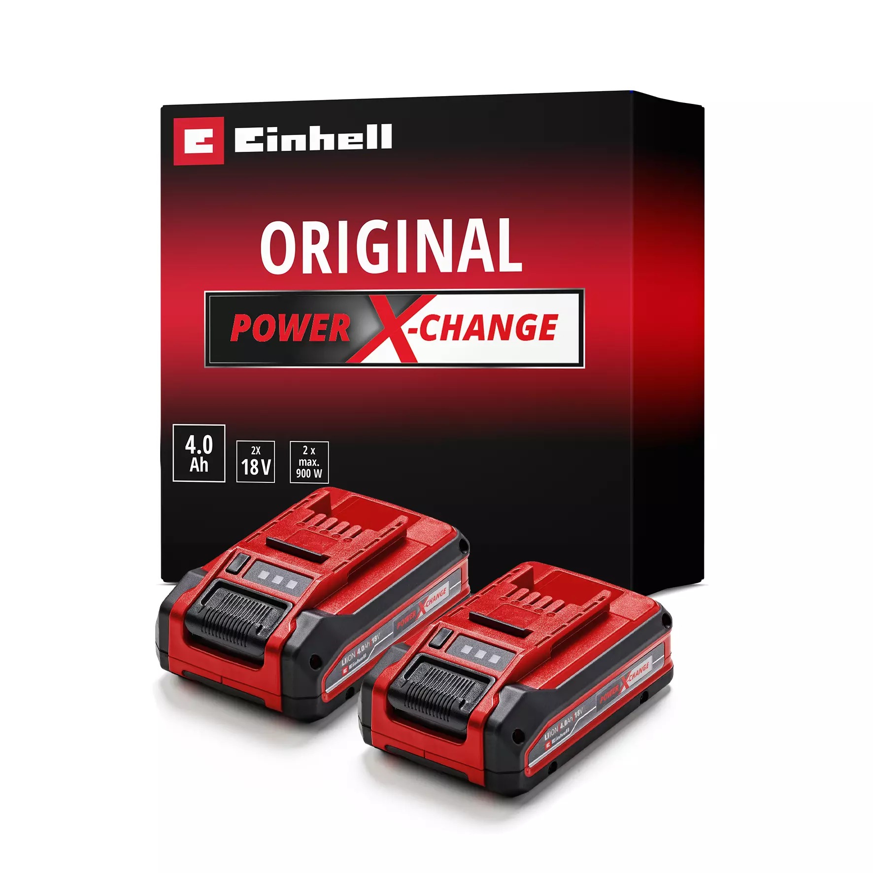Einhell 4511629 Plus Accu DUO-pack 2 x 18 V 4.0 Ah 