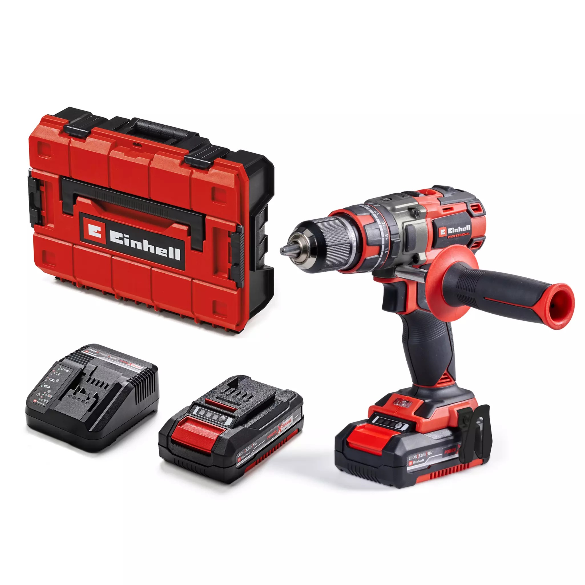 Einhell 4514306 TP-CD 18/80 Li-i BL Kit Accu Klopboor-/Schroefmachine 2 x 2.0 Ah en lader in koffer
