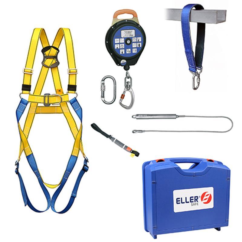 ELLERsafe FP-SET-VD-BASIC Valbeveiliging set Vlakke Daken Basic Maat M-XL