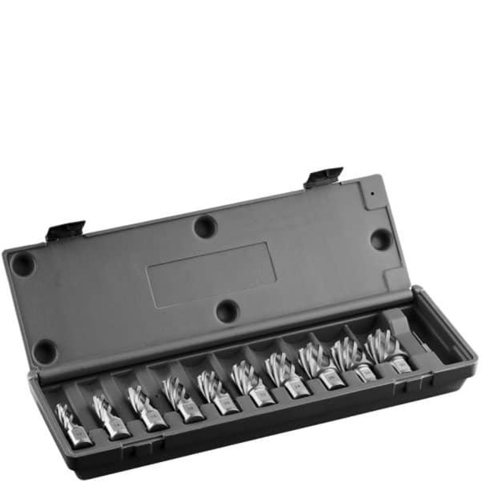 Euroboor 30521211034004 HSS.KIT/10S-M2 Kernboren set, HSS, DoC 30 mm, Dmin 14 mm, Dmax 26 mm