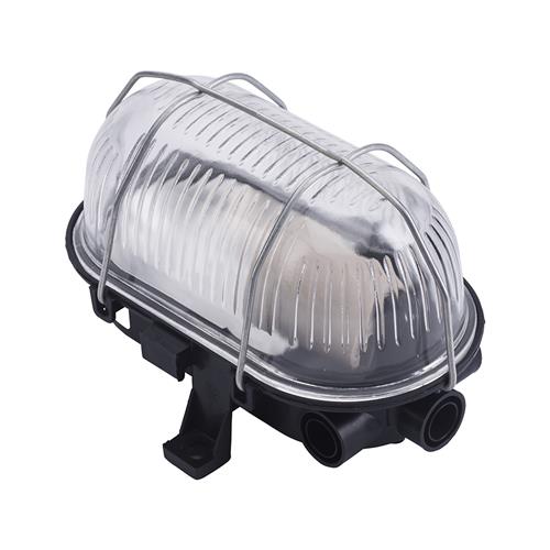 Eurolux 66.020.01 Bouwlamp LED Bulleye 60-K - Zwart - E27 - kunststof behuizing met klap draadkorf  