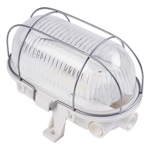 Eurolux 66.022.03 Bouwlamp LED Bulleye LED - wit - kunststof behuizing met draadkorf  