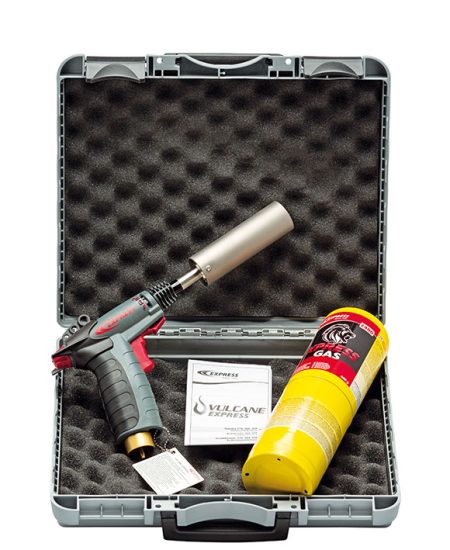 Express 490 Vulcane Express Solo Hot Air Gasbrander in koffer