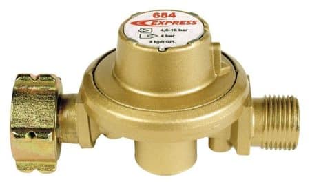 Express 684 Propaan Hoge druk regelaar 4 Bar koppeling 3/8 links