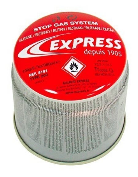 Menu 8191 Express 8191 Gaspatroon veiligheid STOP GAS Systeem 190g butaan