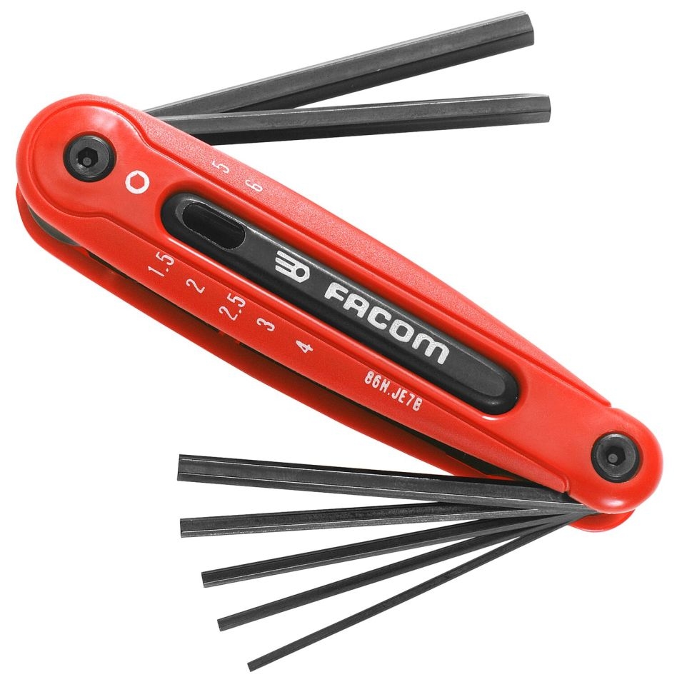 Facom 86H.JE7A Inbussleutelset 6-kant, 2,5-10 mm