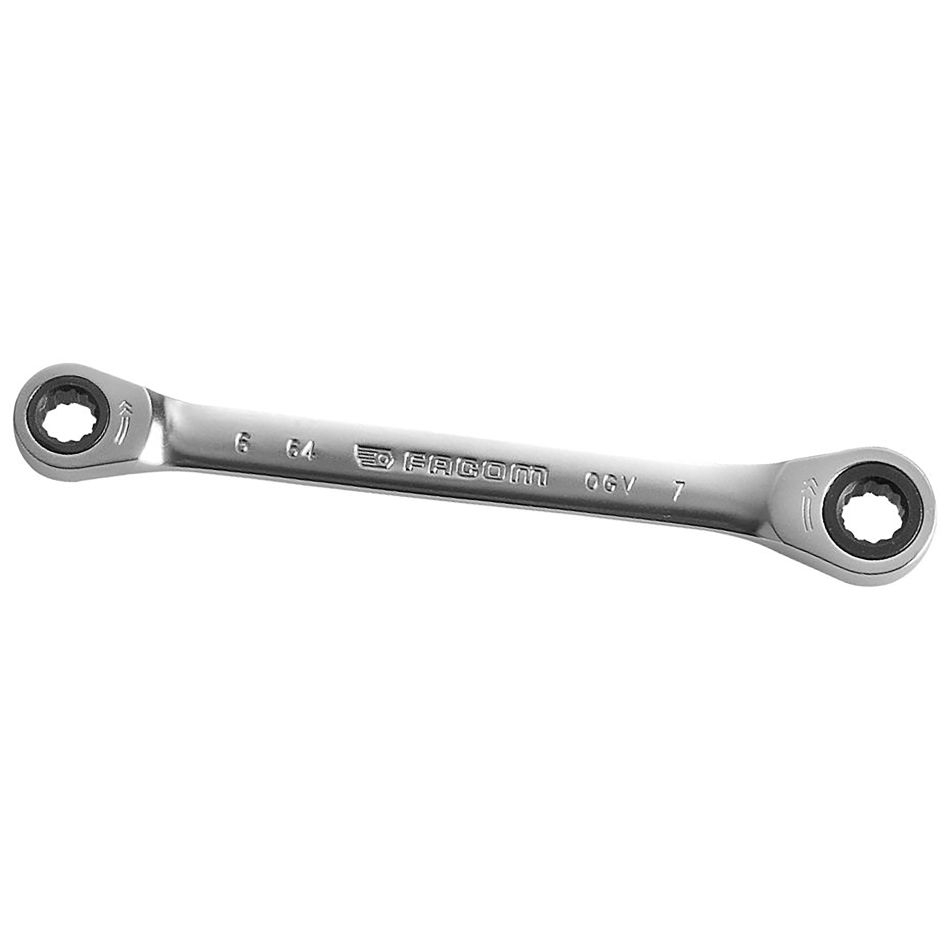 Facom 64.6X7 Dubbele Ringratelsleutel 12 kant 6 x 7 mm metrische maten