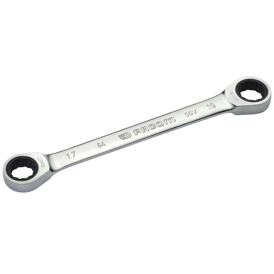 Facom 64.22X24 Dubbele Ringratelsleutel 12 kant 22 x 24 mm metrische maten