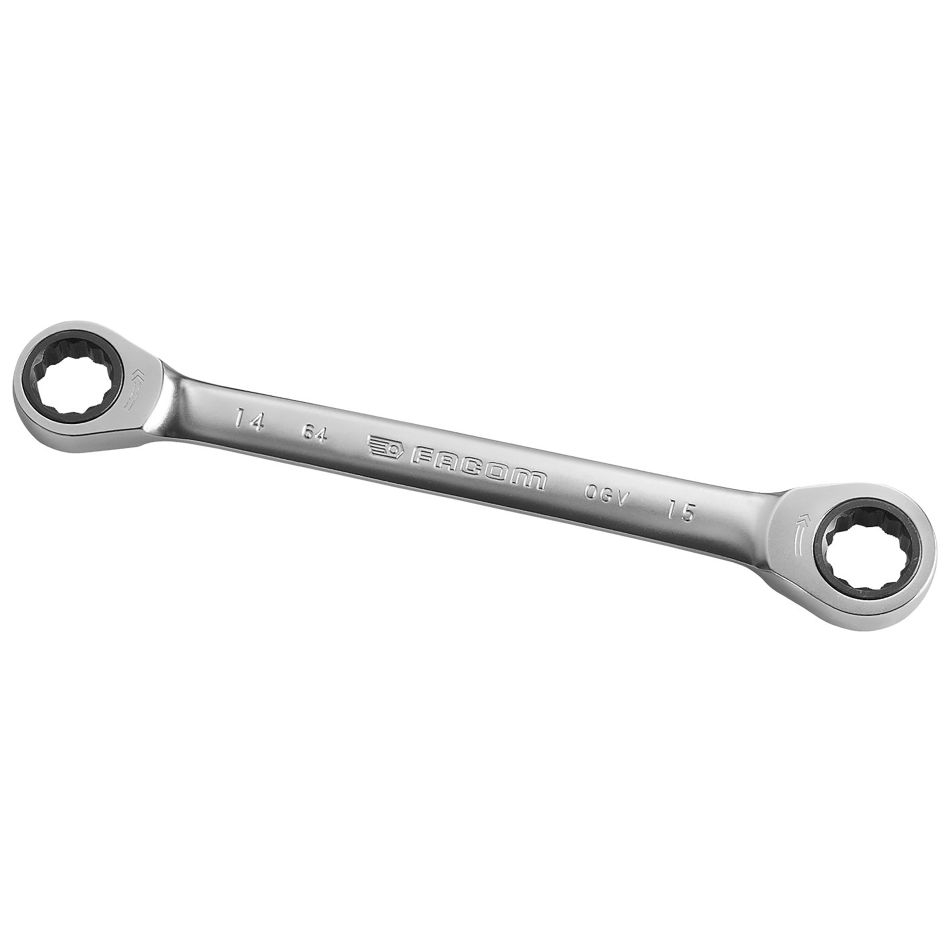 Facom 64.14X15 Dubbele Ringratelsleutel 12 kant 14 x 15 mm metrische maten
