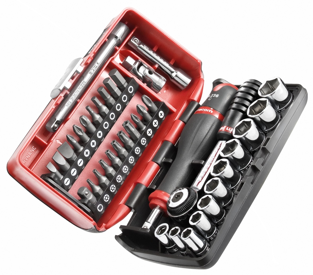 Facom R2NANO Doppenset 1/4" 6-kant Metrisch