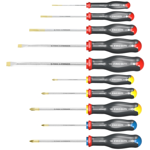 Facom ATW.J10PB Set Van 10 Schroevendraaiers Protwist