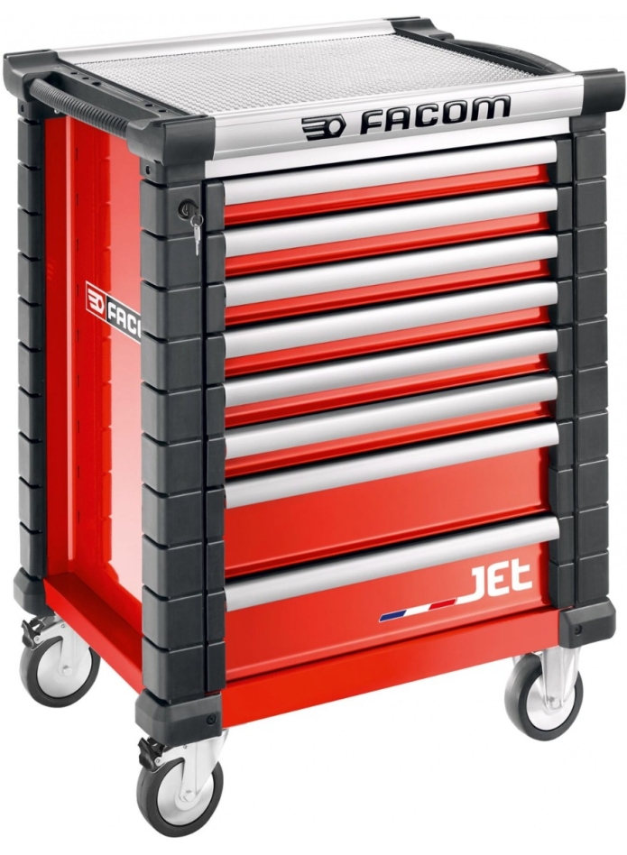 Facom JET.8M3A Gereedschapswagen 8 laden M3 Rood