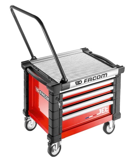 Facom JET.CR4M3A Jet gereedschapswagen 4 laden m3 laag rood
