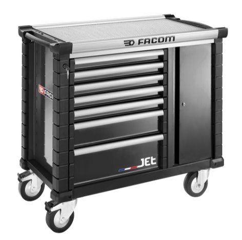 Facom JET.T7NM3A Mobiele werkbank 7 laden zwart