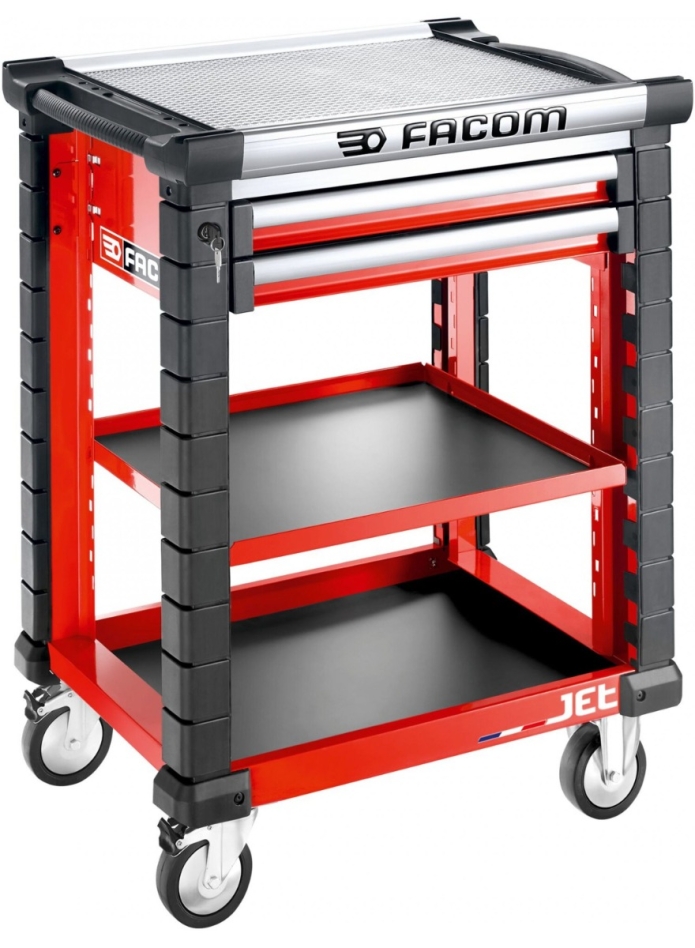Facom JET.UC3S2DM3A JET Werkplaatswagen 2 planken M3 Rood