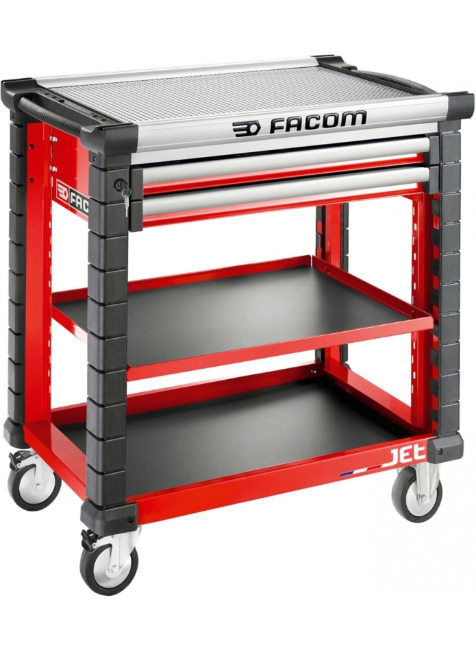 Facom JET.UC3S2DM4A JET Werkplaatswagen 2 planken M4 Rood