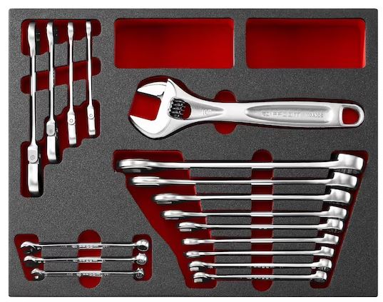 Facom F50031047 Matrix Sleutelset 17-delig in schuimmodule