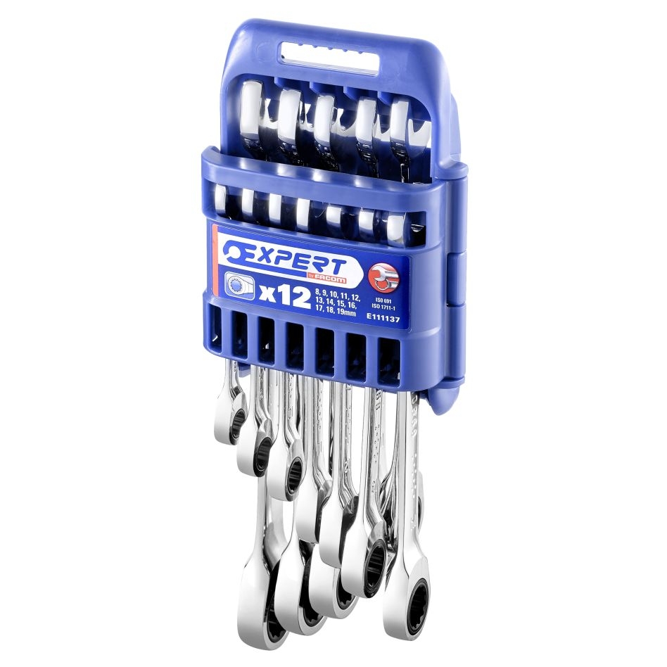 Facom Expert E111137 12-dlg steekringratelsleutelset 8 - 19 mm