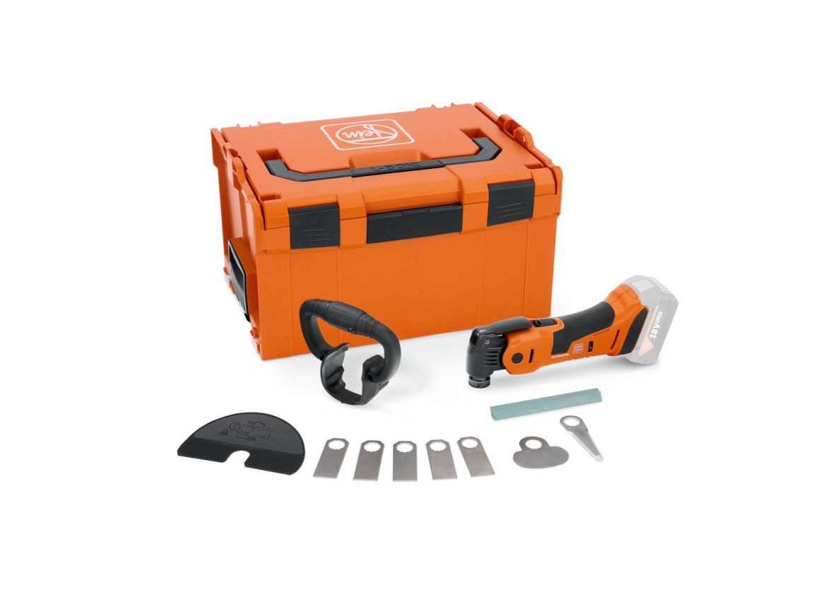 Fein 71293764000 AMM 700 1.7 Q AS Accu-multitool voor voegenrenovatie excl. accu en lader in L-BOXX koffer