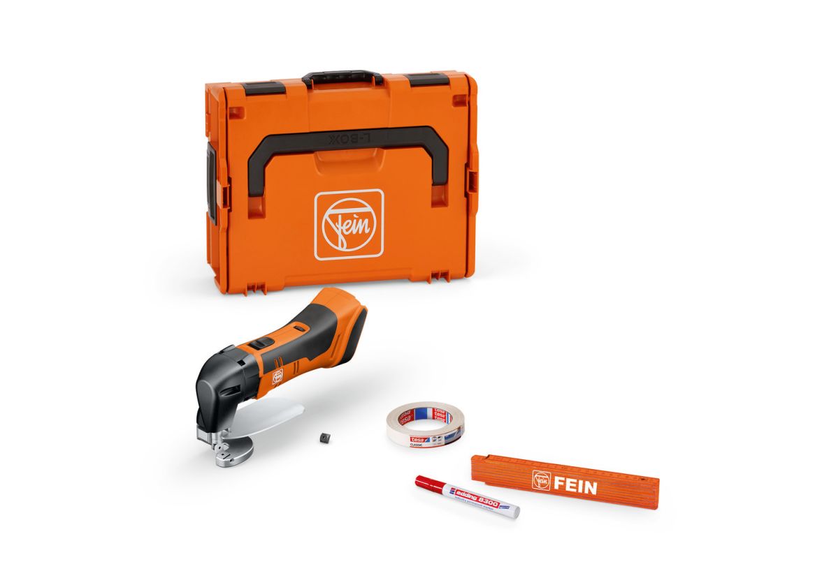 Fein 71300662000 ABLS 18 1.6 E AS Accu-plaatschaar basisset tot 1,6 mm excl. accu en lader in L-BOXX koffer