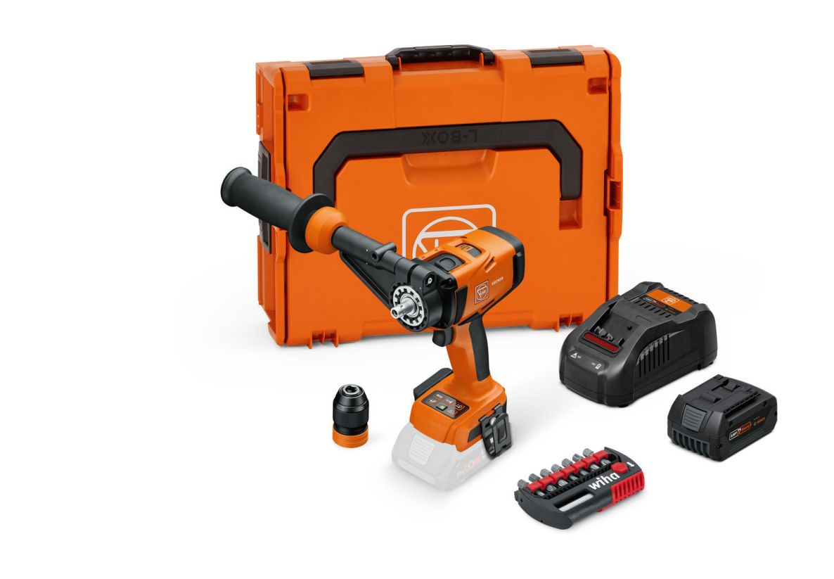 Fein 71161562000 ASCM 18-4 QM AS Universal-lean-top Set Accuschroefboormachineset 1x 18V 5.0Ah accu en lader in L-BOXX