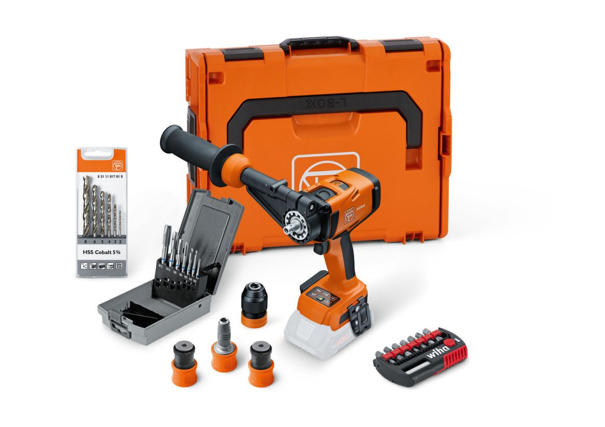 Fein 71161564000 ASCM 18-4 QM AS Metal Advanced Set Accuschroefboormachineset excl. accu en lader in L-BOXX koffer