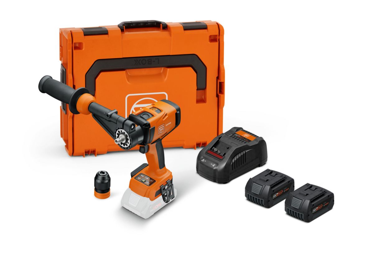 Fein 71161665000 ASCM 18-4 QMP AS Accu-klopboorschroefmachine met 4 versnellingen 2x 5.0Ah accu's en lader in L-BOXX koffer