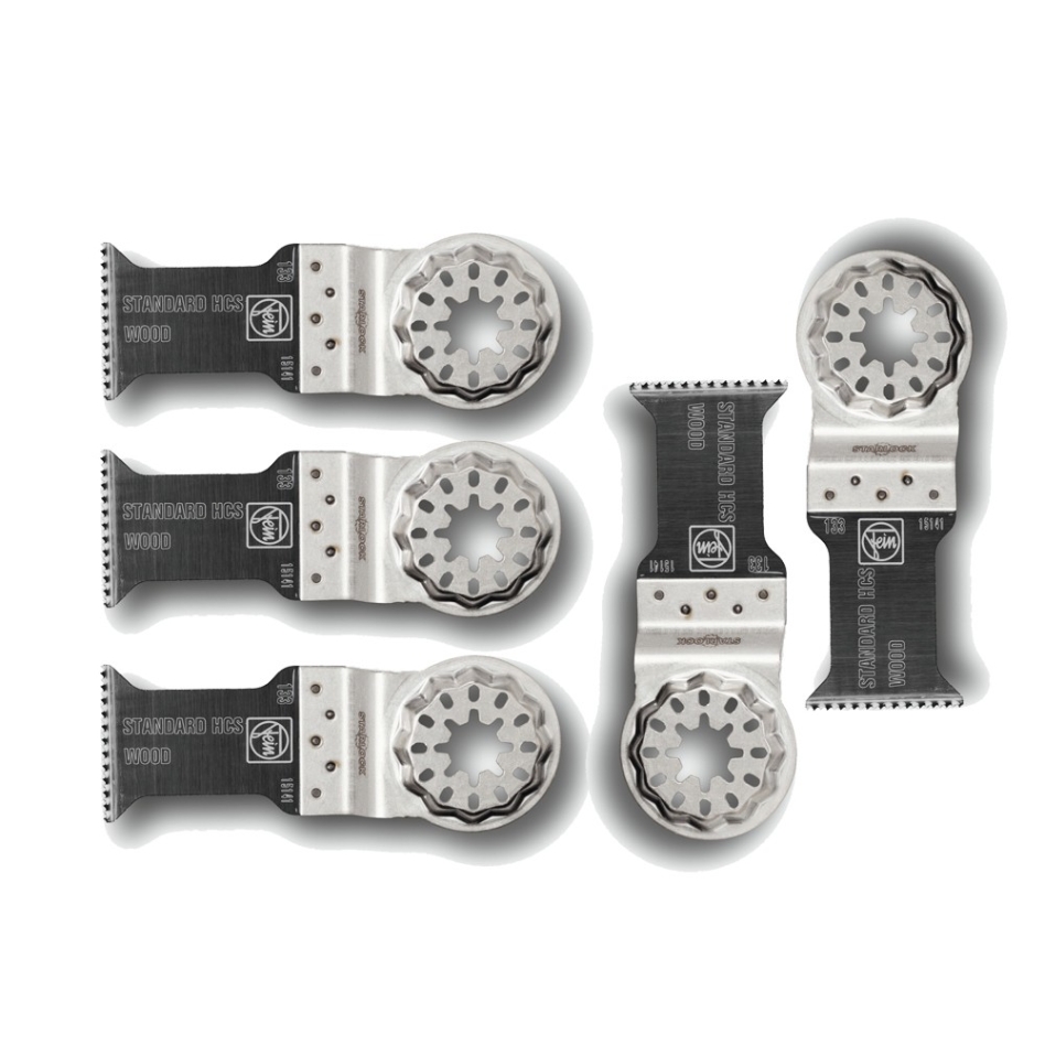 Fein Accessoires 63502133230 E-Cut Standard-zaagbladen hout 35x50 SL voor Fein FMM Multimaster 5 stuks