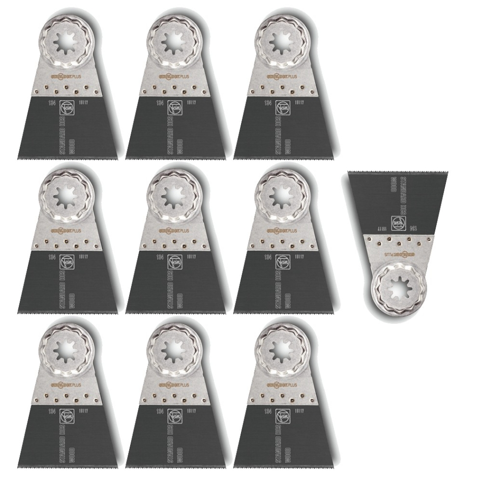 Fein Accessoires 63502134240 E-Cut Standard-zaagbladen 65x50 SLP voor Fein FMM Multimaster 10 stuks