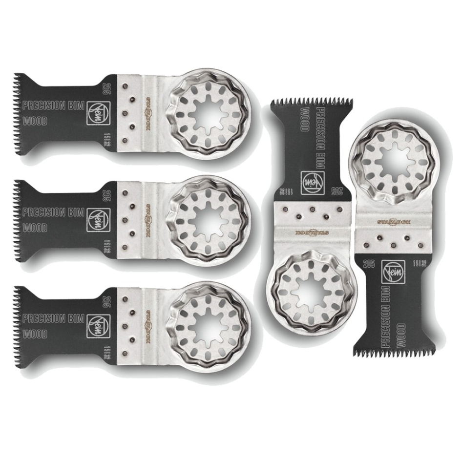 Fein Accessoires 63502205230 E-Cut Precision-zaagbladen Bimetaal SL 35x50 Hout voor Fein FMM Multimaster 5 stuks