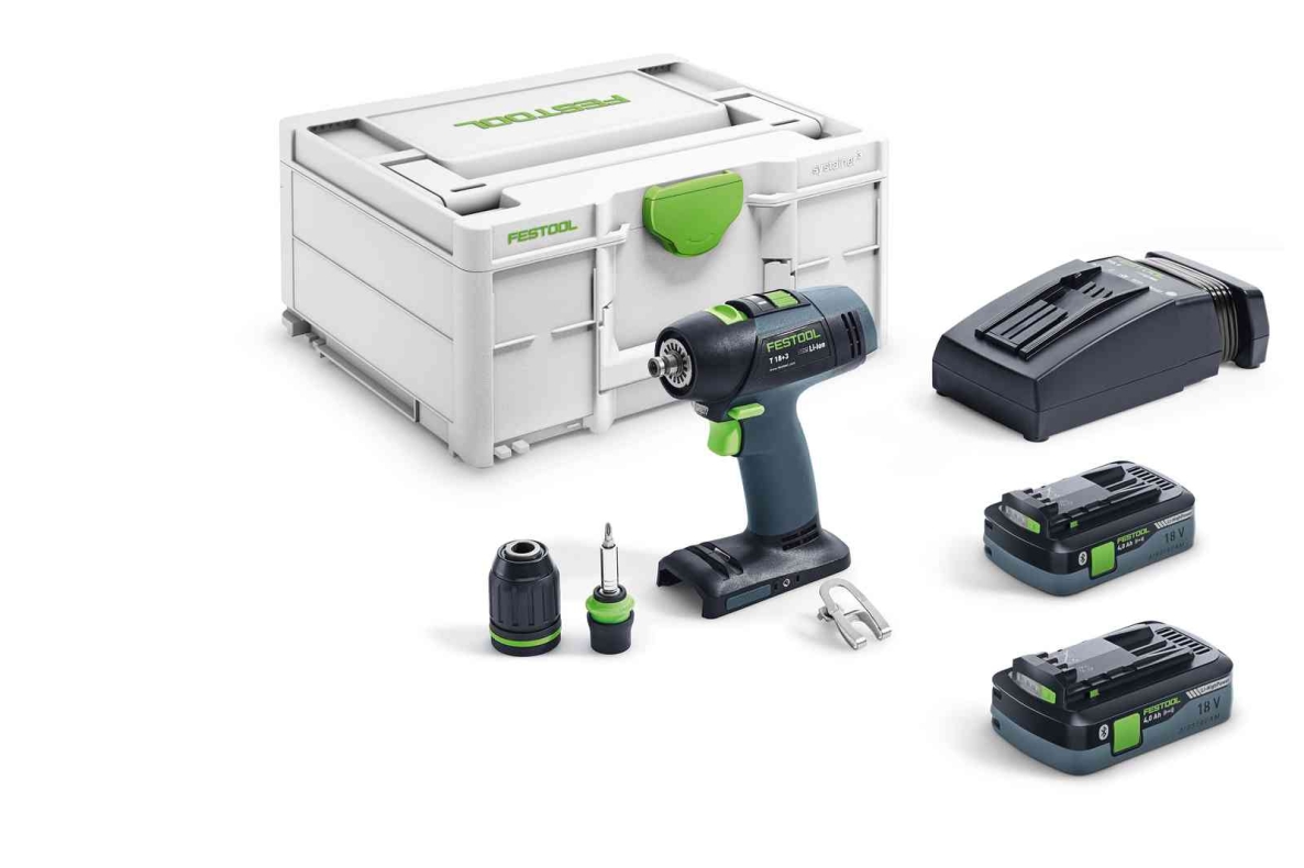 Festool 576446 T18+3 HPC 4,0 I-Plus accuboormachine